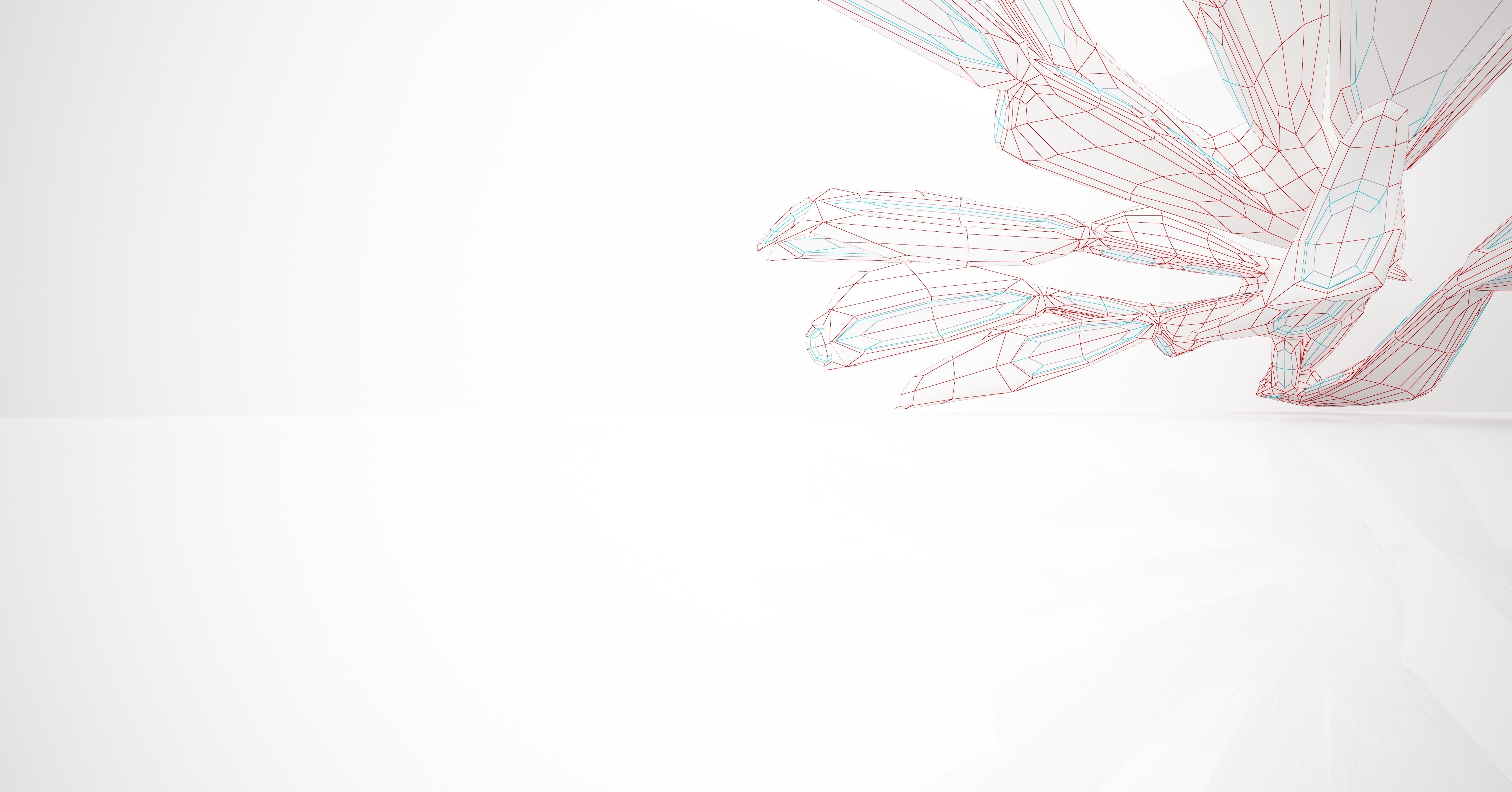 abstract-drawing-white-parametric-interior-polygon-black-drawing-3d-illustration-rendering